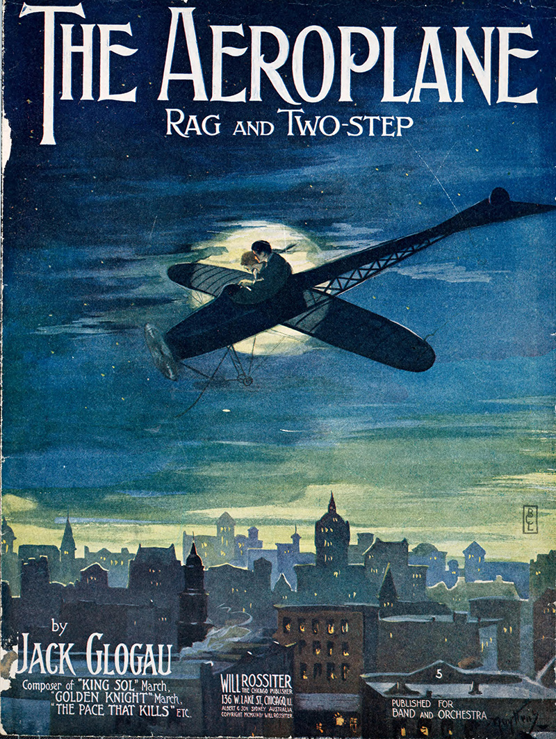 Illustration for article titled 30 Hundred-Year-Old Sheet Music Covers Celebrating the Joy and Thrill of Flight
